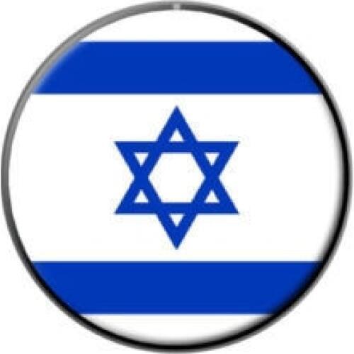 Low price custom Israel Flag Metal Lapel Hat Pin Tie hot sales custom made print round country flag lapel pin badges