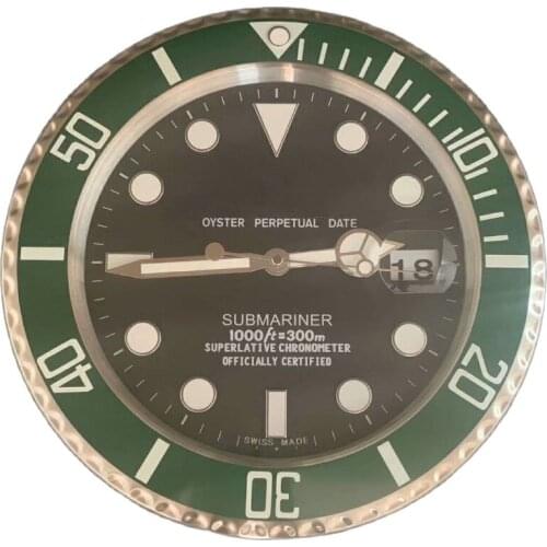 Metal Art Watch Clock Luminous Function Top Quality Watch Home Decor Wall Clocks with Corresponding Logos Cosmograph Series