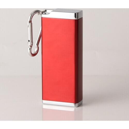 Mini Portable Long Strip Ashtray Cigarette Keychain Outdoor Useful Travel Pocket Smoking Ash Tray with Lid Key Chain For Men