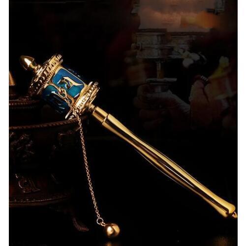 Prayer Wheel OM Tibetan Nepal Hand New Design YaqingTemple Lection Buddhism Supplies