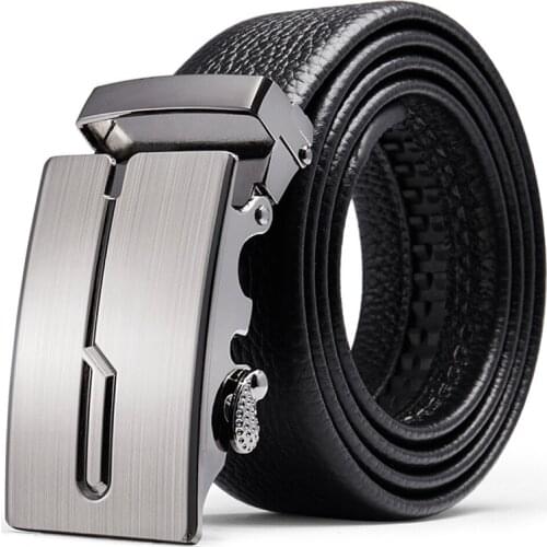 2021 Famous Brand Belt Men Top Quality Genuine Luxury Leather Belts for Men Strap Male Metal Automatic Buckle men belts