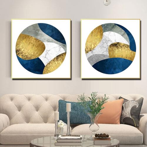 Nordic Art Poster Hotel Restaurant Wall Model Room Home Decoration Living Room Background Wall Atmospheric Printing Painting