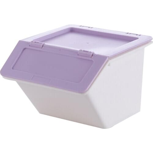 Desktop Plastic Storage Box Stationery Holder School Office Supplies Storage Box with Cover Stackable J2Y