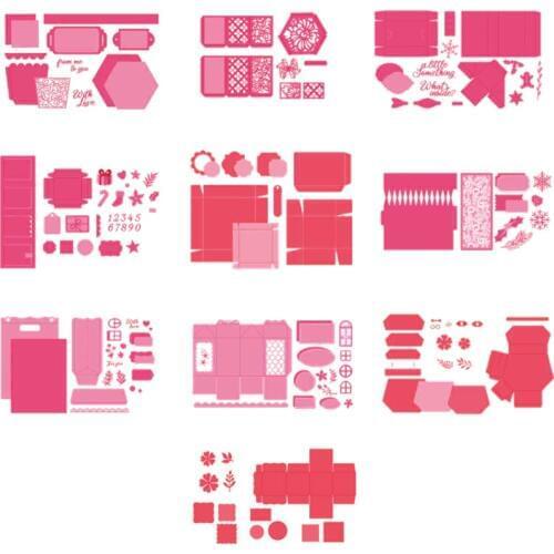 3D Large Foldable Exquisite Gift Box Graceful Flower Metal Cutting Dies New 2019 For DIY Scrapbooking Paper Cards Embossing Dies