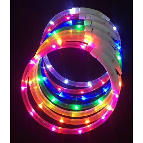 Dog Collar USB Rechargeable Light-emitting Pet Collar TPU Can Cut Dog Safety Light Suitable For Small And Medium Dogs