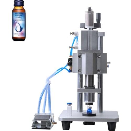 Pneumatic capping machineAluminum plastic bottle capping machineEssential oil bottle aluminum capping machineAluminum plastic gl