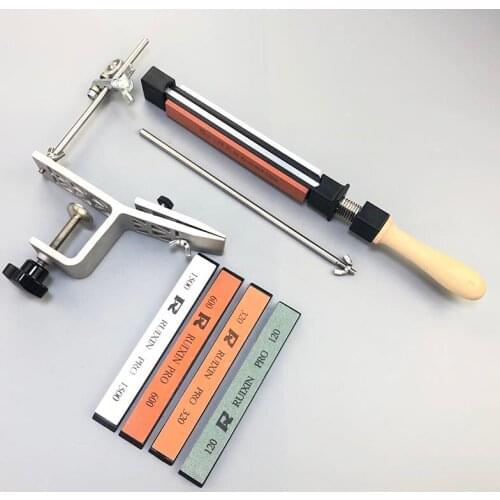 Professional Fixed Angle Knife Sharpener Stones Diamond Sharpening Stone Set Apex Knives Whetstone Bars Grinders Tools Leather