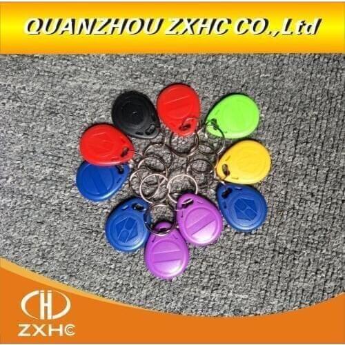 10PCS/LOT) EM4305 125khz Programmable RFID Smart Tags Rewritable Keys Number2 Keyfobs