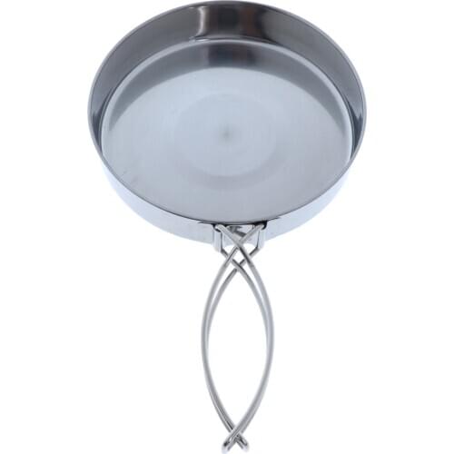 Portable Outdoor Camping Picnic Folding Handle Pot Cookware Frying Pan 3cm Easy Cooking and Cleaning