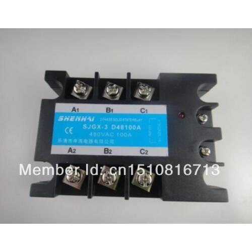 Three Phase 3Phase DC AC Solid State Relay SSR-100A 100A
