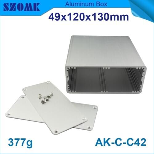 4 pcs/lot outdoor junction box server cabinet instrument enclosure aluminum silver enclosure metal project box enclosures