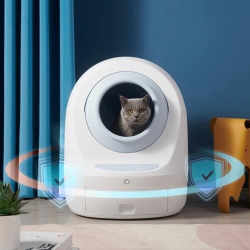 Automatic Cat Litter Box Self Cleaning Smart 4.5L Pet Toilet Tray APP Remote Control UV sterilization Cats Bedpans