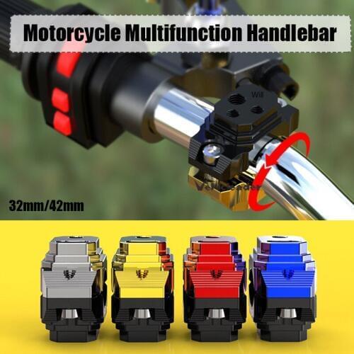 Universal Bracket Spotlight Off-Road Moto Motorcycle Light External Fixed Lamp Holder Fixture 32mm 42mm Phone Mirror Clamp Mount