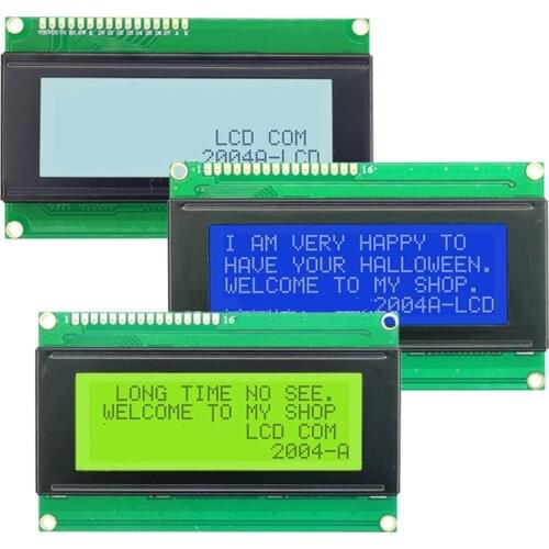 16PIN Parallel LCD2004 Display Screen SPLC780C Controller Compatible for EQV 5V Yellow Green Backlight