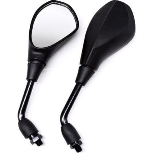 For BMW S1000R F650 GS F800 GS/R G 650GS Aprilia Tuono SL750 Black 2PC Motorcycle Rearview Mirrors M10 Clockwise Motorbike Parts