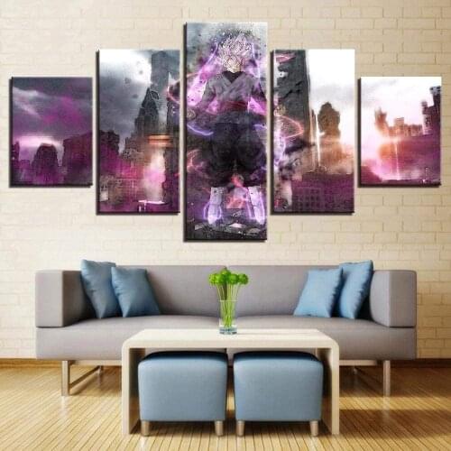 5 Piece Wall Art Canvas Anime Manga Pictures Figure Posters Modern Home Decor Prints Living Room Wall Decoration Paintings