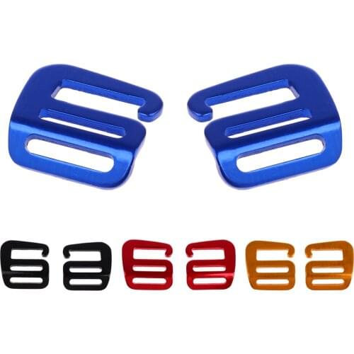 8 Pieces Multi-Color Webbing Buckles 1 Inch G Hook For Backpack Strap Luggage Adjust Buckles Wider Style Hiking Backpack Straps