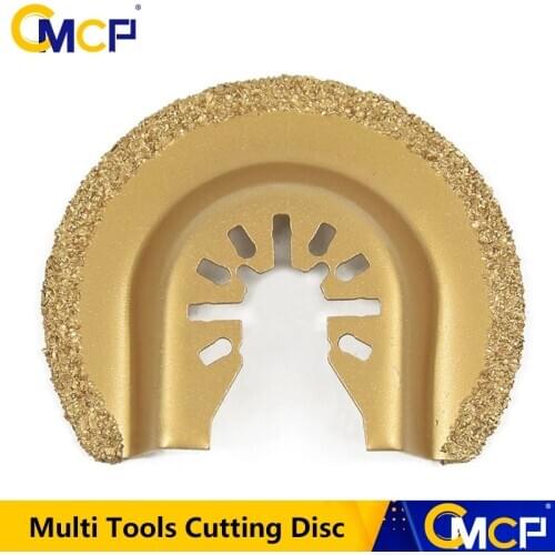 64mm Half Circle Diamond Quick Release Oscillating Saw Blade Renovator House DIY Multi Tools Cutting Disc