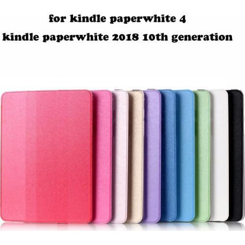 Cover Case for Amazon Kindle Paperwhite 4 2018 Ultra Slim PU Leather Case