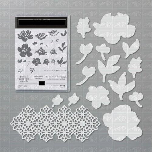 Flower Metal Cutting Dies and Stamp Stencils For DIY Scrapbooking Photo Album Decor Die Cut Embossing Paper Card Crafts Making