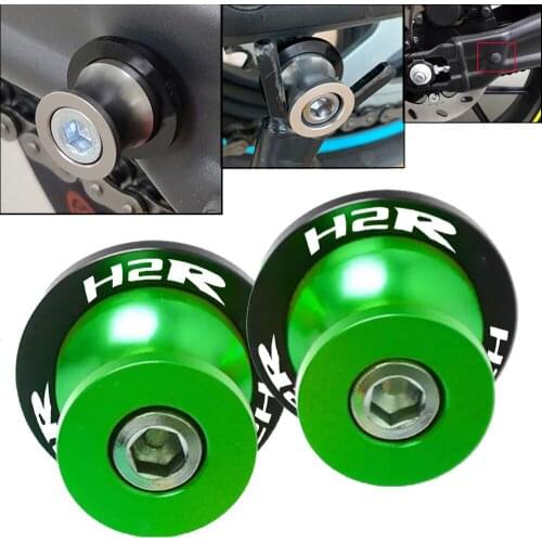 For KAWASAKI H2R H2 R 2015-2021 2016 2018 2019 2020 Motorcycle Accessories Swingarm Spools Slider Stand Screws Slider Protector