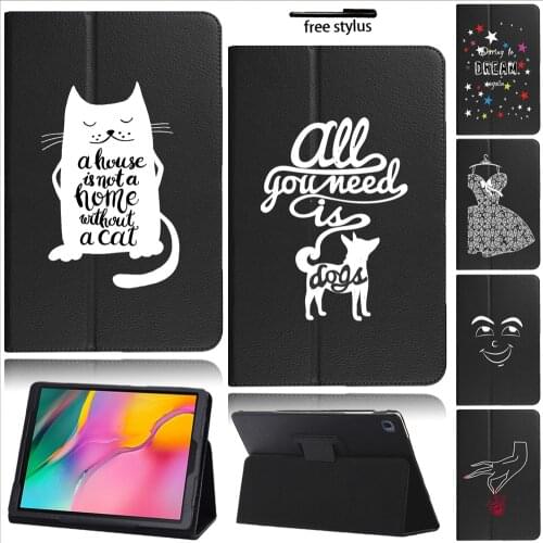 For Samsung Tab A 10.1 2019 , Dust-proof Folio Back Support Tablet Cover Absorption for Galaxy Tab A SM-T510 SM-T515 Case