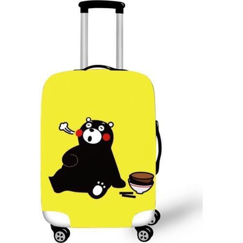 Elastic Luggage Protective Cover Case For Suitcase Protective Cover Trolley Cases Covers 3D Travel Accessories KumamonPattern T1