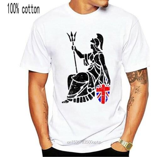 Retro Roman Britannia 50P Coin U.K. England 100% Cotton T-Shirt Tshirt Tee Top Unisex Men Women Tee Shirt