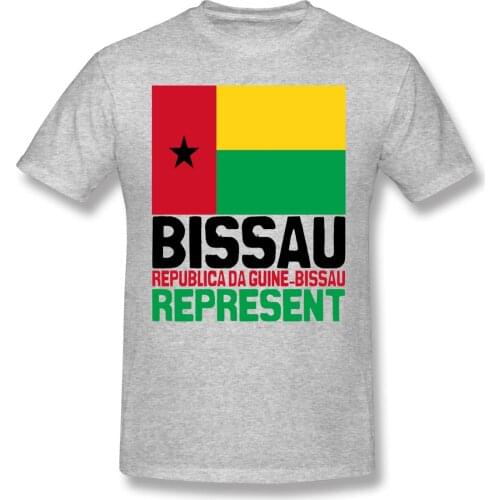 Guinee Bissau. Represent (1) Mens Basic Short Sleeve T-Shirt Funny R330 T-shirts Eur Size