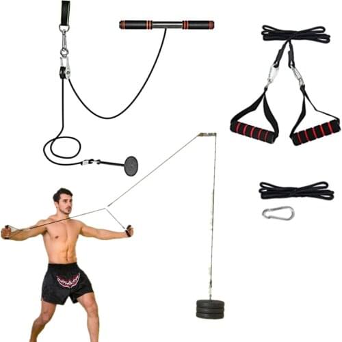 Fitness Pulley Cable System Forearm Strength Exerciser For Arm Biceps Triceps Blaster Hand Strength Trainning Home Gym Equipment
