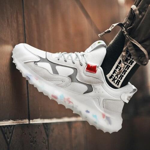 Summer Outdoor 2020 Autumn New Men Running Shoes Sport Sneakers Male White Sports Shoes for Men Athletic Trainers Walk GME-0302