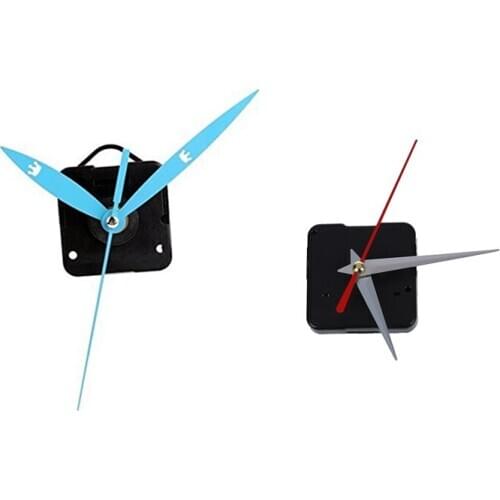Quartz Clock Movement Mechanism Blue Repair Parts Kit & Clock Mechanism Quartz Movement 3 Silver Hands Rouge DIY Repair