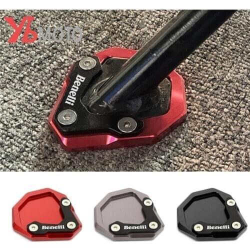 Motorcycle CNC Brand New Side Stand Enlarger Plate Kickstand Enlarge Extension For Benelli leoncino 500 leoncino 250
