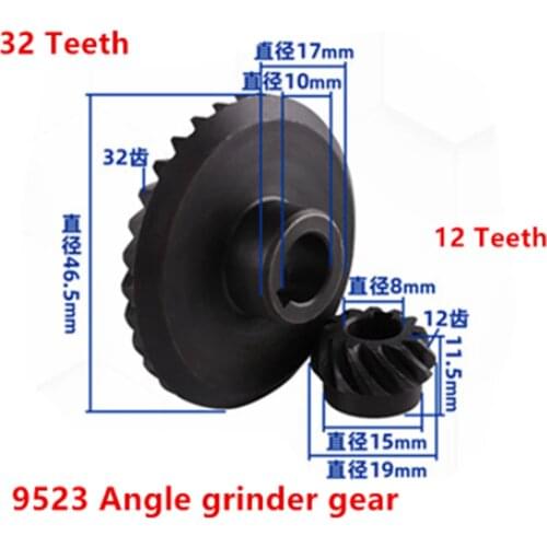 New Metal Spiral Bevel Gear for Hitachi Set：imitation 9523 gear 100 angle grinder gear angle grinder gear repair parts