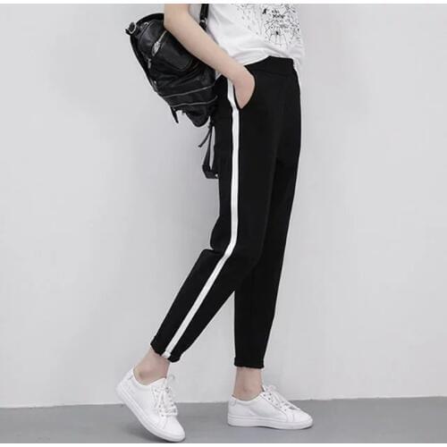 New Spring Ladies Sports Trousers Hot Sale Unisex Jogging Pants Training Pants Elastic Waist Outdoor Running Pants