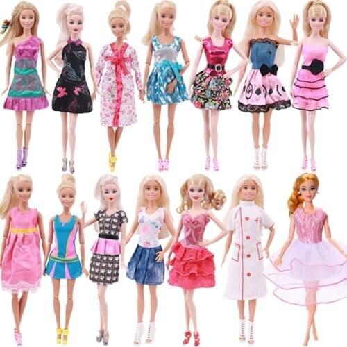 Clothes For Barbies Dolls Uniform&Pyjamas&Dresses For Barbies Casual&Party Wear Doll Outfit Clothes Accessories Girls Toy Gift