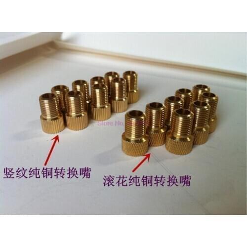 By DHL or Fedex 1000pcs Wholesale copper Converter Presta to Schrader Bicycle Bike Valve Adaptor Tube Pump Tool