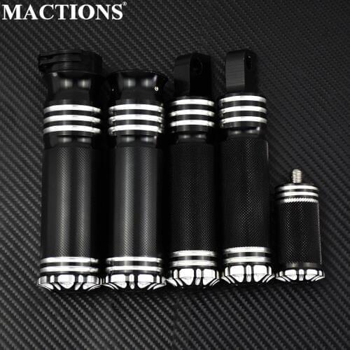 Motorcycle Footrest Foot Pegs + Shifter Peg+HandleBar Grips For Harley Sportster 883 1200 XL Touring Dyna Softail VRSC Custom