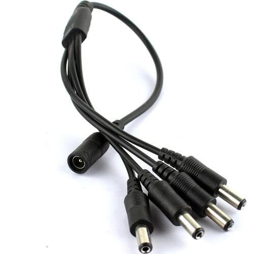 SMTKEY DC 1 to 4 Power Splitter Adapter Cable for CCTV Camera