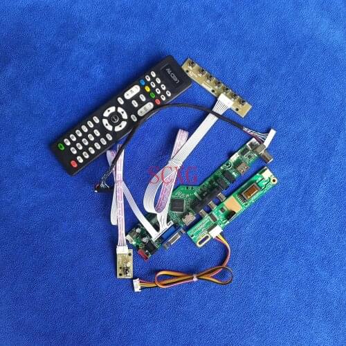 HDMI-compatible USB VGA Fit LQ133K1LA04/LQ133K1LA4A/LQ133K1LD4B 1280*800 Matrix driver board KitLVDS 20 Pin Analog signal 1CCFL