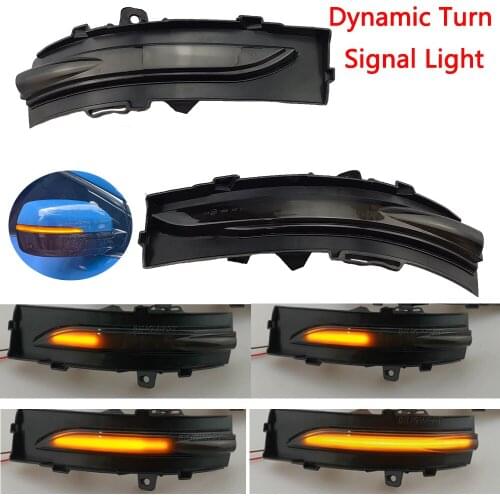 2Pcs For Ford Edge EDGE Rand 2015 2016 2017 2018 2019 Superb LED Blinker Dynamic Turn Signal Light Side Rear-View Mirror Light