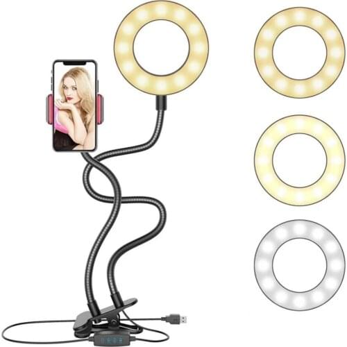 LED Fill Light Bracket USB Interface Selfie Live Lamp Desktop Decor Clip Night Lights for Live Room Photography Studios Lighting