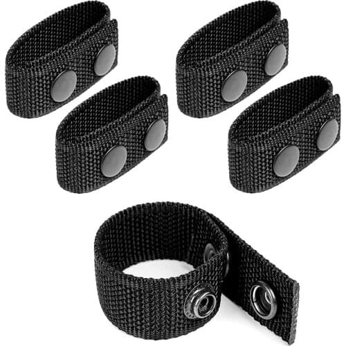 Tactical Duty Belt Keeper 2 Snap Buckle 4pcs/Set For 5cm Wide Belt Security Police Belt Fixing Nylon Equipment Accessories