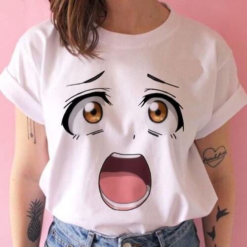 2020 Women T-shirt Anime Funny Kawaii 90s Japanese Top Female Tshirt Harajuku Leisure Streetwear Ladies Tops Short Clothes