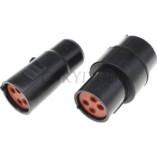 1 Set MG61070 MG640171 4 Pin Way Auto Super Waterproof Connector Plug 3.0 mm Black Male or Female Round Socket For Car
