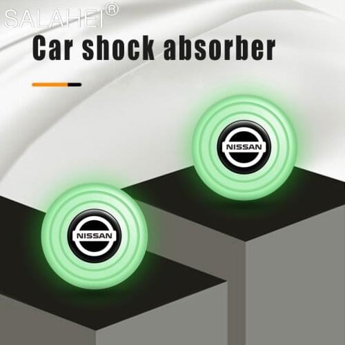 2PCS/4PCS Luminous Car Door Shock Absorber Soundproof Buffer Stickers For Nissan Qashqai J10 Nismo Tiida Teana Juke Accessories