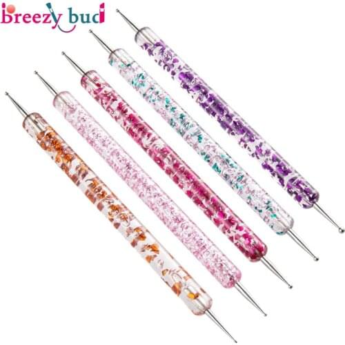 5Pcs Nail Art Pen UV Gel Painting Nail Art Dotting Pen DIY Nail Art Decoration Brush Salon Manicure Tools Kit