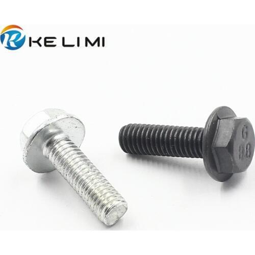 KE LI MI Automobile Metal Screw Trim Rivet 6x20mm Hex Bolts Metric Thread Screw Car Fender Body