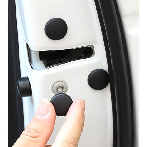 Car Door Lock Screw Protector Cover sticker for skoda octavia fabia rapid kodiaq superb octavia a5 octavia a7 Karoq