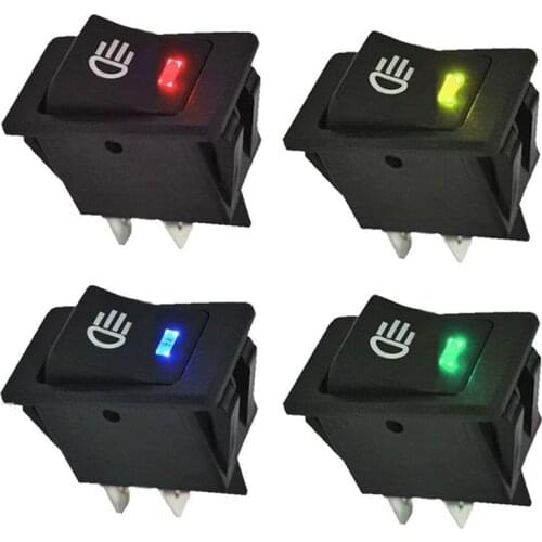 Car installation fog lamp switch 12v 35a, with transparent rocker switch kcd4 rocker switch switch 2-position 4-pin